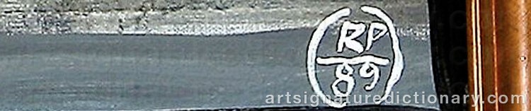 Authentic signature by Radwan Irneusz PAKOWSKI on  artwork