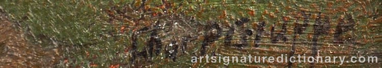 Signature by Charles Paul GRUPPE