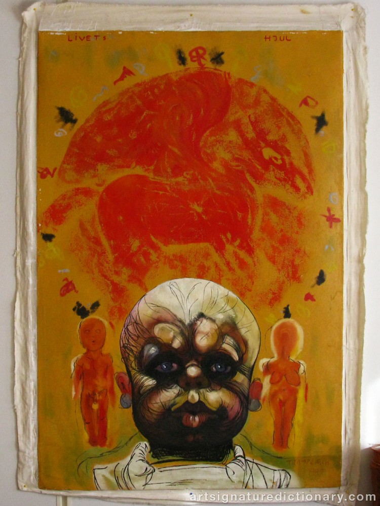 Close-up details showing Kurt TRAMPEDACH signature forgery characteristics