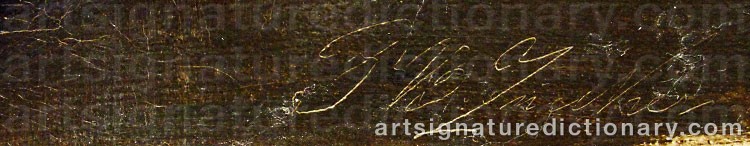 Authentic signature by ZWIELLER on  artwork
