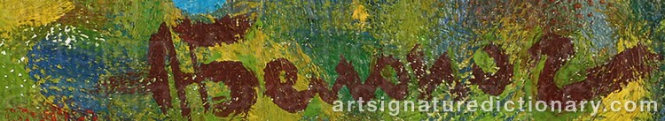 Signature by Anatoli BELONOG