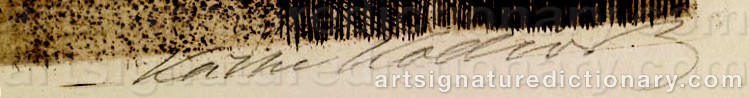 Signature by Käthe KOLLWITZ