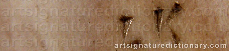 Authentic signature by Lars (Sami Artist) KUHMUNEN on Other artwork
