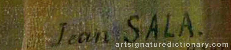 Authentic signature by Jean SALA on Painting/Watercolour artwork