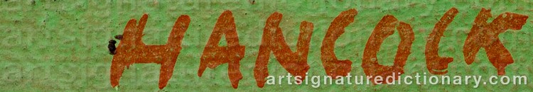 Signature by Robert HANCOCK