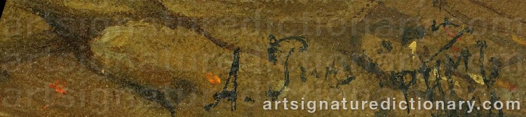 Signature by Alexander Antonovich RIZZONI