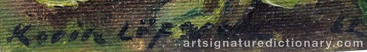 Authentic signature by Karin LÖFGREN on Painting/Watercolour artwork