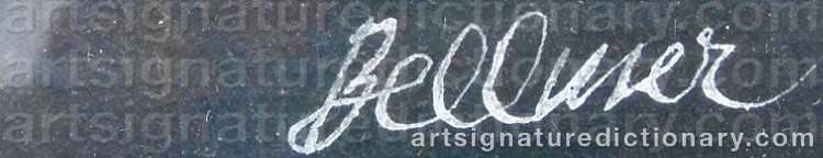 Signature by Hans BELLMER