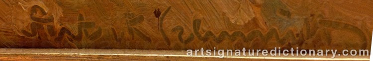 Authentic signature by Anton Konrad SCHMIDT on  artwork