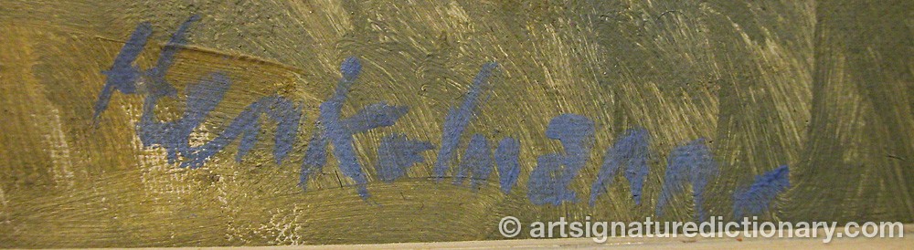 Signature by Fredrik HENKELMANN