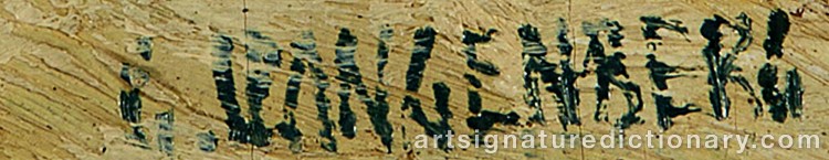 Authentic signature by George SPANGENBERG on Painting/Watercolour artwork