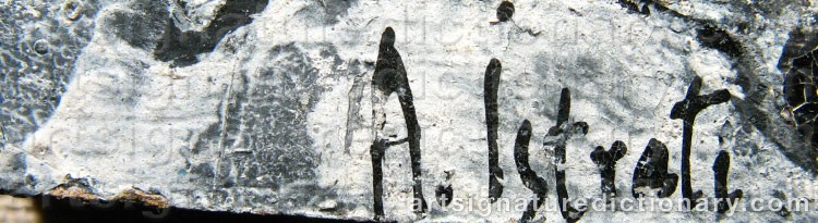 Signature by Alexandre ISTRATI