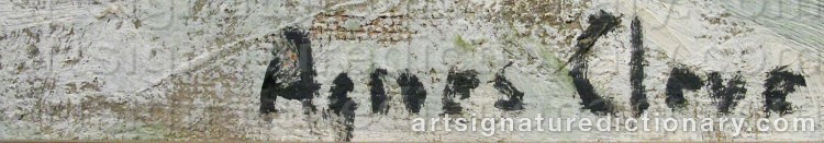 Signature by Agnes CLEVE