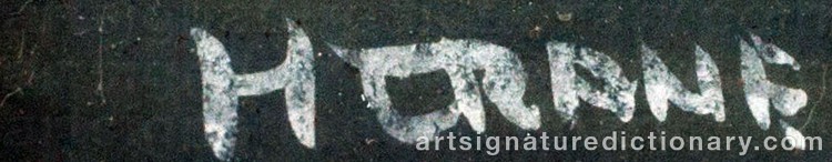 Authentic signature by H. CRANE on Painting/Watercolour artwork
