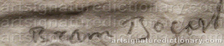 Signature by Bram BOGART