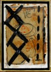 Close-up details showing Antoni TAPIES signature forgery characteristics