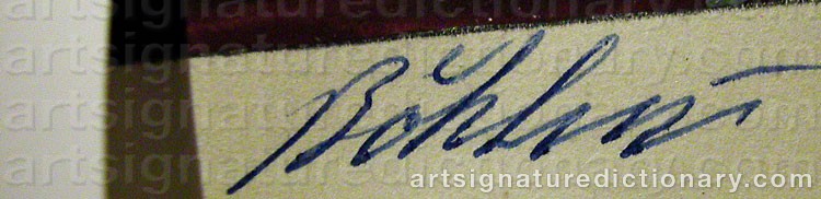 Signature by Per-Erik BÖKLIN