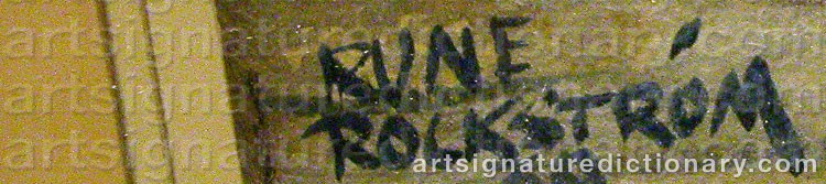 Signature by Rune ROCKSTRÖM