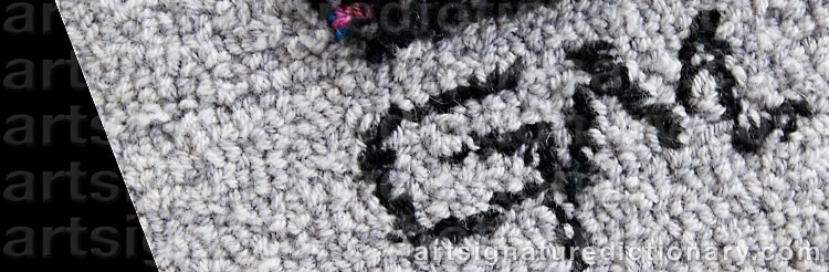 Authentic signature by Gilbert MARKLUND on  artwork