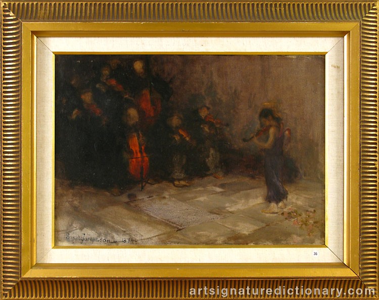 Close-up details showing Ernst JOSEPHSON signature forgery characteristics