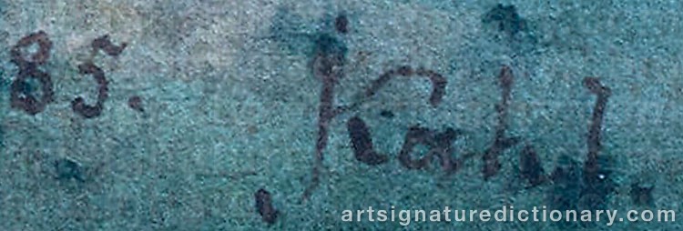 Signature by Johan KAHL
