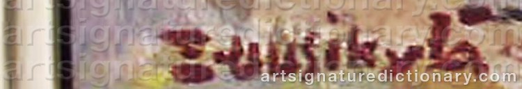 Authentic signature by Einari UUSIKYLÄ on artwork