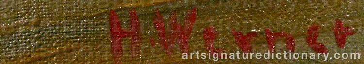Signature by Hilding WERNER