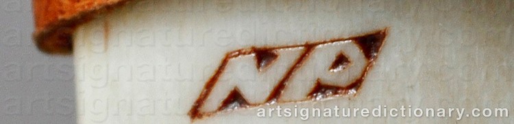 Authentic signature by N P SARRI on Other artwork