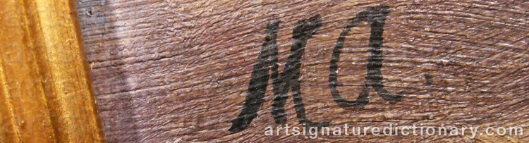 Signature by Michael ANCHER