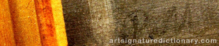 Authentic signature by Philippe MERCIER on  artwork