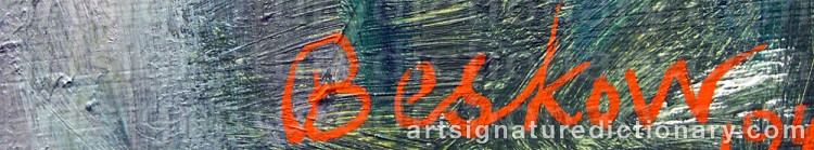 Signature by Bo BESKOW
