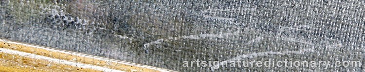 Authentic signature by Søren SØRENSEN on artwork