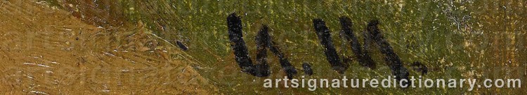 Signature by Ivan Ivanovitch SHISHKIN