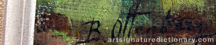 Authentic signature by Boris OTTENBERG on Painting/Watercolour artwork