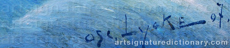 Signature by Oscar LYCKE