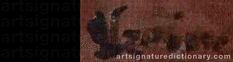 Authentic signature by Jack LEVINE on  artwork