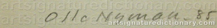 Signature by Olle NYMAN