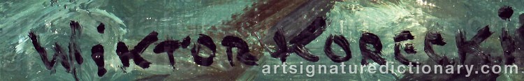 Signature by Wiktor KORECKI
