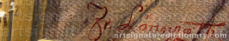 Signature by Arvid Fredrik LÖNNROTH