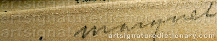 Authentic signature by Albert MARQUET on artwork