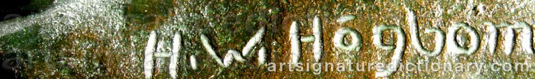 Signature by Helge HÖGBOM