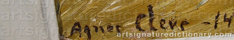 Signature by Agnes CLEVE