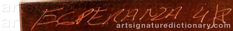 Signature by Esperanza LOPEZ-MONTOYA