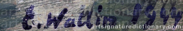 Signature by Edgar WALLIN