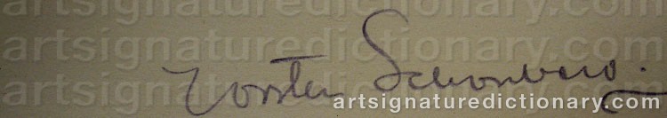Signature by Torsten SCHONBERG