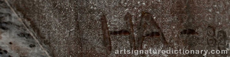 Authentic signature by Heikki ASPINEN on  artwork