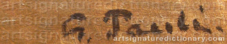 Signature by Georg PAULI