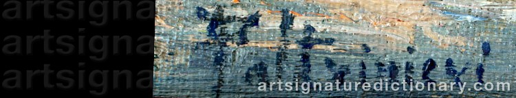 Authentic signature by Oreste PALTRINIERI on artwork