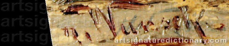 Authentic signature by Marie ‘Mizzi’ WUNSCH on Painting/Watercolour artwork