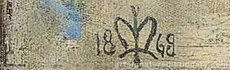 Authentic signature by Sir John Everett MILLAIS on  artwork